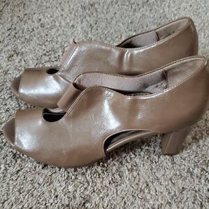 Peep Toe & Side Women's Heels